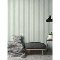 As Creation Green Stripe Non Woven Wallpaper