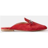 Mint Velvet Faye Backless Loafer - Red