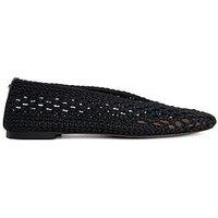 Dune London Harleyn Woven Ballet Pumps - Black