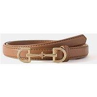 Mint Velvet Tan Leather Snaffle Belt - Brown