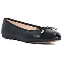 Dune London Wide Fit Highest Ballet Pumps - Black