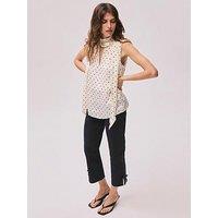 Mint Velvet Black Capri Trouser