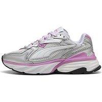 Puma Junior Fade Nitro Ls Trainers - Silver