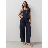The Very Collection Loose Taper Fit Jeans - Dark Wash