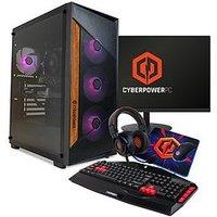Cyberpower Pc Amd Ryzen 5 7500F, Nvidia Geforce Rtx 5060, 16Gb Ram, 1Tb Ssd Gaming Desktop Bundle