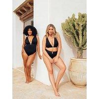 Curvy Kate Siren Seas Non Wired Bikini Top - Black