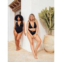Curvy Kate Siren Seas High Leg Bikini Brief - Black