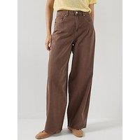 Only Onltaylor-Silla Barrel Pants - Brown