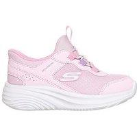 Skechers Girls' Hook And Loop Chunky Sole Trainers - Pink