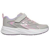 Skechers Kids' Microspec Tread Hook-And-Loop Trainers - Grey