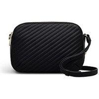 Radley Dukes Place Diagonal Quilt Medium Ziptop Cross Body Bag - Black