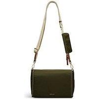 Radley Halley Row Medium Flapover Cross Body Olive Green