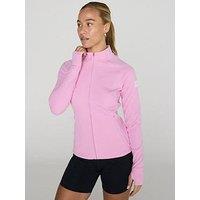 Gym + Coffee Womens Training Relentless Full Zip - Pink