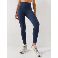 Gym + Coffee Womens Training Soft-Motion 7/8 Legging - Navy
