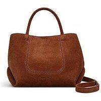 Radley The Compton Suede Small Ziptop Grab Russet Bag - Brown