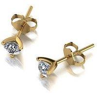 Moissanite 9Ct Yellow Gold 0.50Ct Total Moissanite Stud Earrings