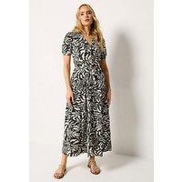 Long Tall Sally Belted A-Line Midaxi Dress - Brown