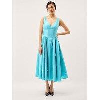 Monsoon Odette 3D Dress - Blue