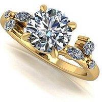 Moissanite 9Ct Gold Lady Lynsey 2.40Ct Total Moissanite Solitaire Ring