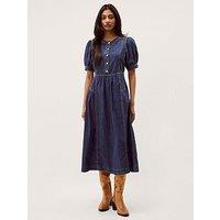 Monsoon Eliza Denim Dress - Blue