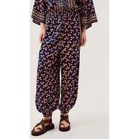 Monsoon Clover Harem Trousers - Blue