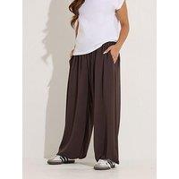 Pixiegirl Petite Balloon Trousers - Choc Brown