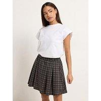Pixiegirl Petite Check Mini Skirt - Brown