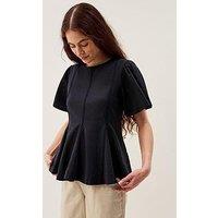 Monsoon Tate Trim T Shirt - Blue