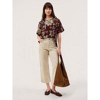 Monsoon Esther Print T Shirt - Brown