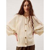 Monsoon Caryn Cotton Cardigan - Ivory