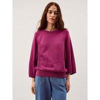Monsoon Codie Cotton Jumper - Pink