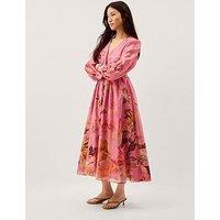 Monsoon Aimee Shirt Dress - Pink