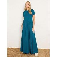 Long Tall Sally Asymmetrical Waist T-Shirt Maxi Dress - Blue