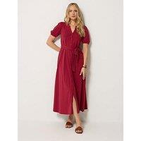 Long Tall Sally Belted A-Line Midaxi Dress - Red