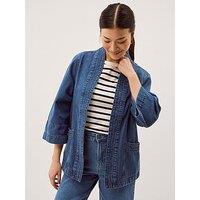 Monsoon Lorna Denim Jacket - Blue