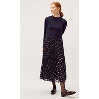 Monsoon Daisy Spot Dress - Blue