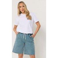 Long Tall Sally Tall Pull On Denim Short