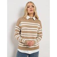 Long Tall Sally 2 In 1 Jumper - Cream