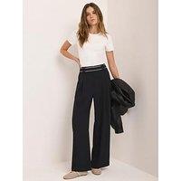 Mint Velvet Waist Detail Trouser - Black