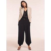 Mint Velvet Cuffed Balloon Jogger - Black