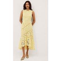 Monsoon Gianna Lace Dress - Yellow