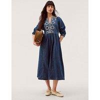 Monsoon Betty Cornelli Dress - Blue