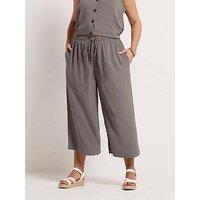 Yours Curve Washed Twill Culotte