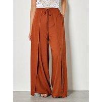 Apricot Linen Wrap Trouser