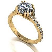 Moissanite 9Ct Gold Lady Lynsey 2.30Ct Total Moissanite Solitaire Ring