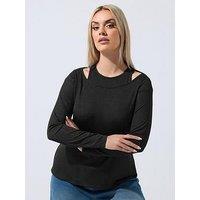Yours Curve 2 In 1 Ribbed Top