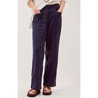 Monsoon Lucy Linen Trouser Reg - Blue