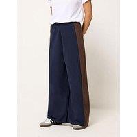 Pixiegirl Petite Side Panel Wide Leg Trousers - Brown