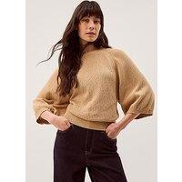 Monsoon Codie Cotton Jumper - Brown