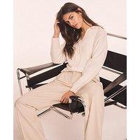 Mint Velvet Wool Blend Knit Jumper - White